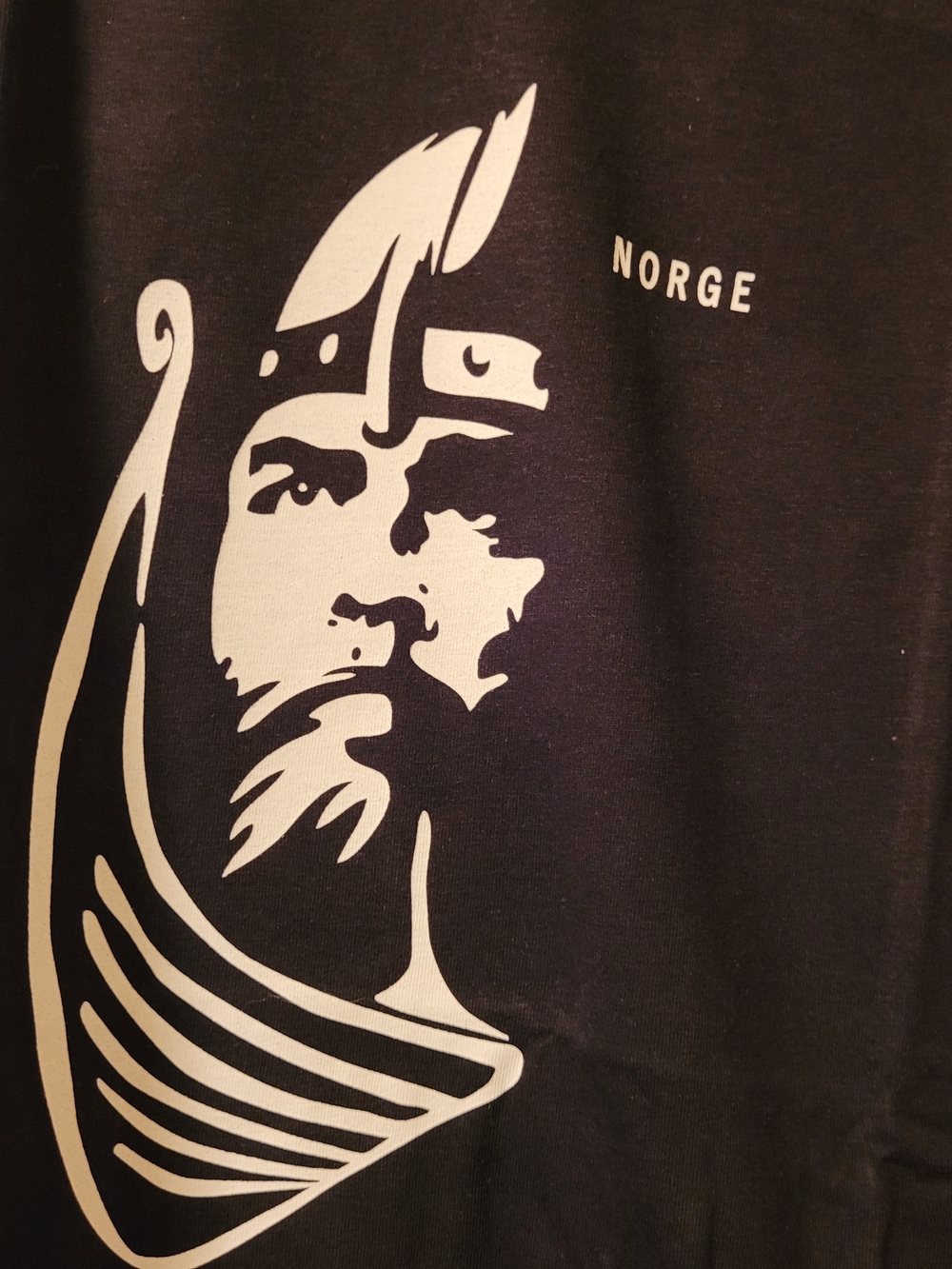 NWT Norge Norwegian Men's Black Graphic Crew Neck T‑Shirt  Flaaronning Size XXL - Picture 5 of 10
